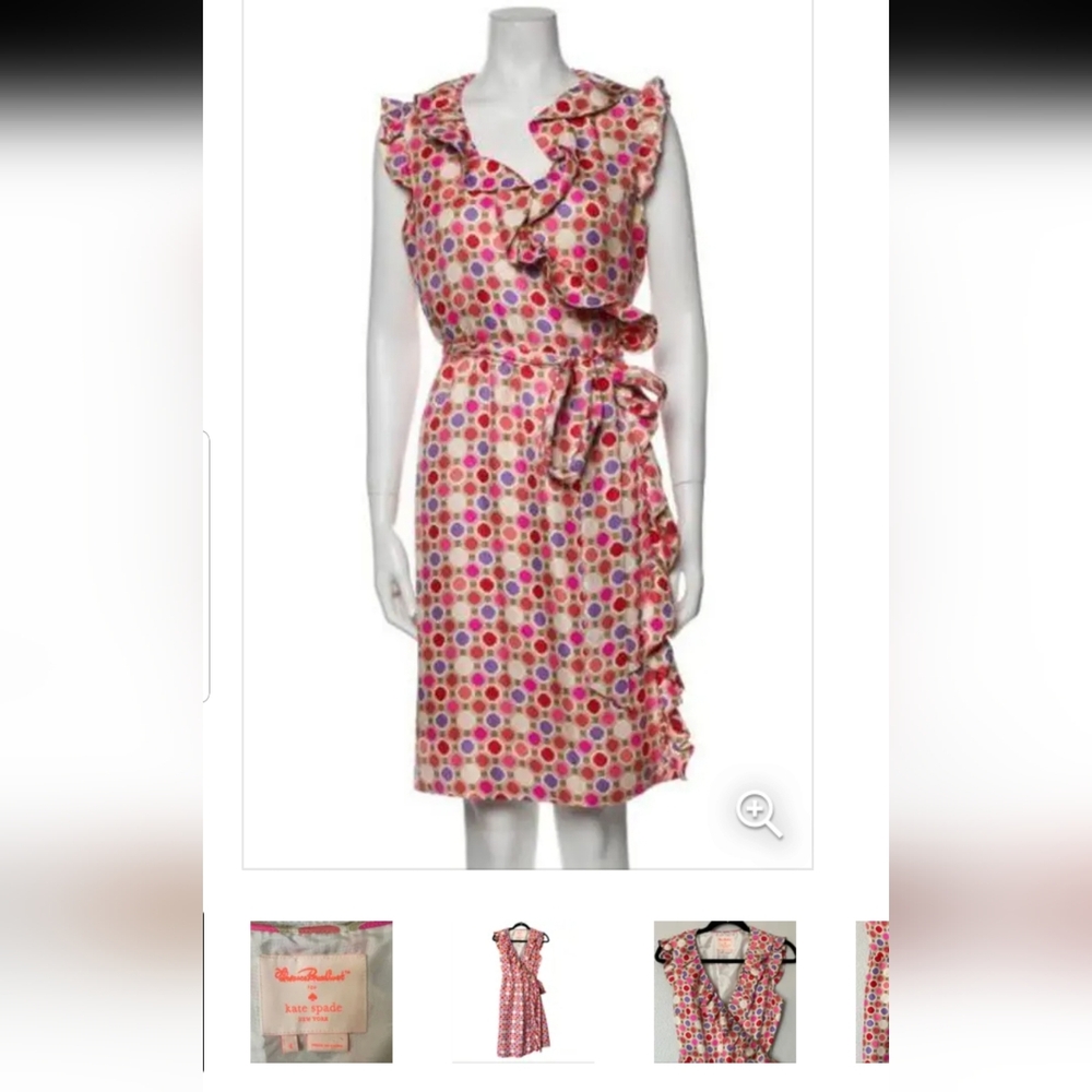 LUSH White Pink Sleeveless Dress | Size Medium